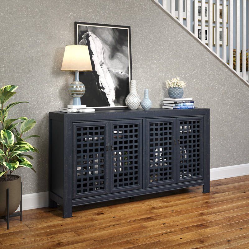 Steve Silver Rio Navy 4 Door Accent Cabinet