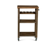Steve Silver Belden White Kitchen Cart