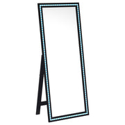 Coaster Furniture Windrose White LED Standing Mirror
