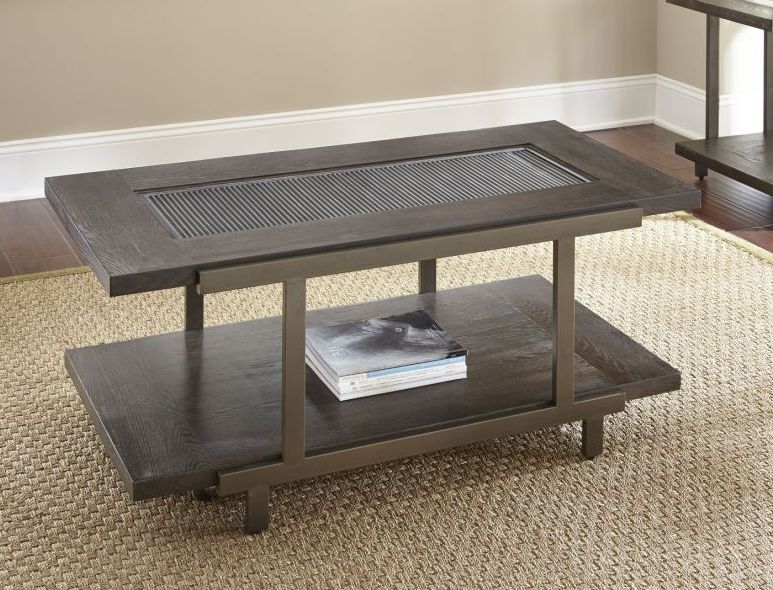 Steve Silver Terrell Smoky Brown 3pc Coffee Table Set