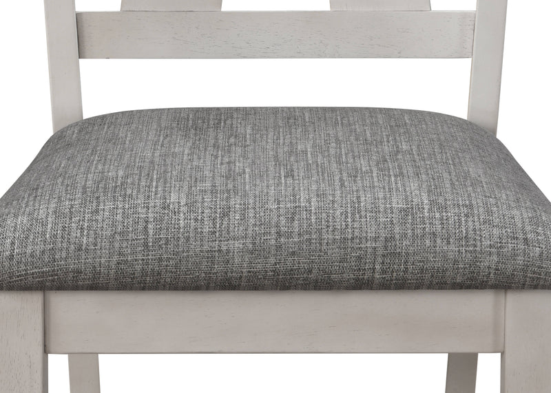 2 Crown Mark Maribelle Chalk Grey Side Chairs