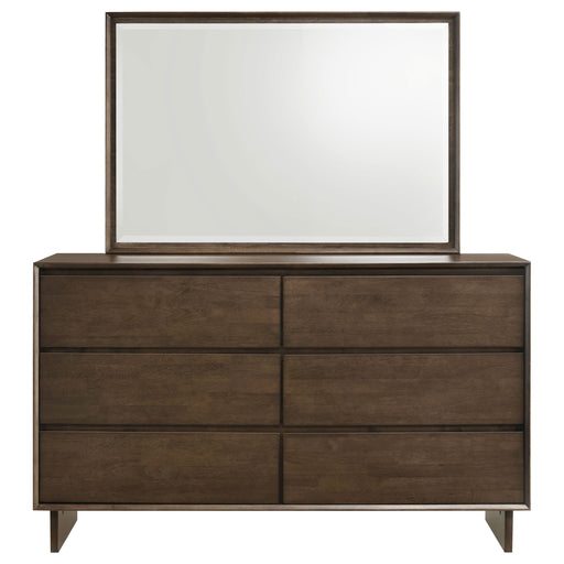Coaster Furniture Glenwood Warm Brown Dresser and Mirror