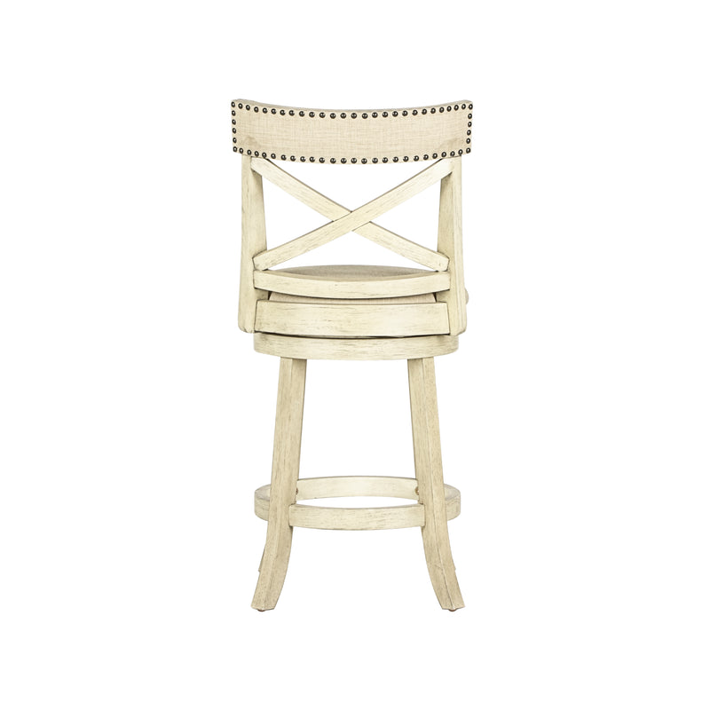 New Classic Furniture York White 24 Inch Counter Stool