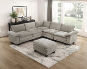 Home Elegance Dublin Taupe Ottoman