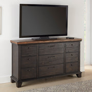 Steve Silver Bear Creek Brown 9 Drawer Dresser