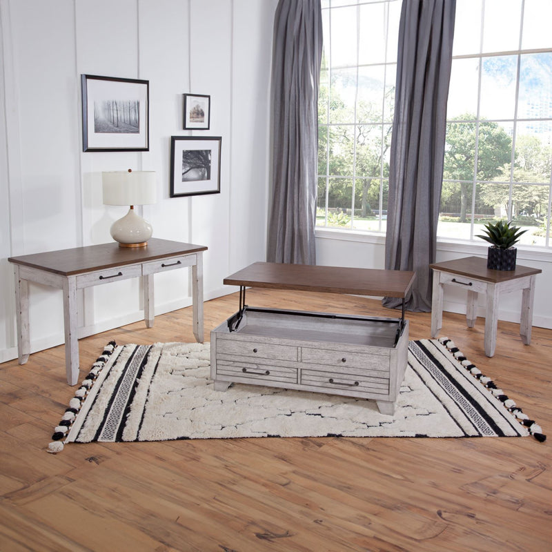 Steve Silver Bear Creek White Honey Smoke End Table