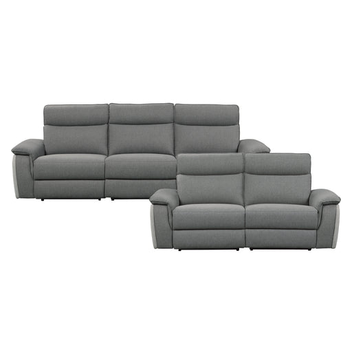 Home Elegance Maroni Gray Power 2pc Living Room Set