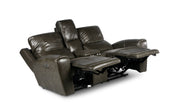 Steve Silver Laurel Grey Power Reclining Console Loveseat