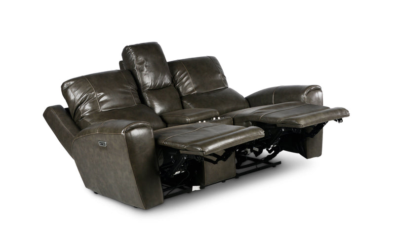 Steve Silver Laurel Grey Power Reclining Console Loveseat