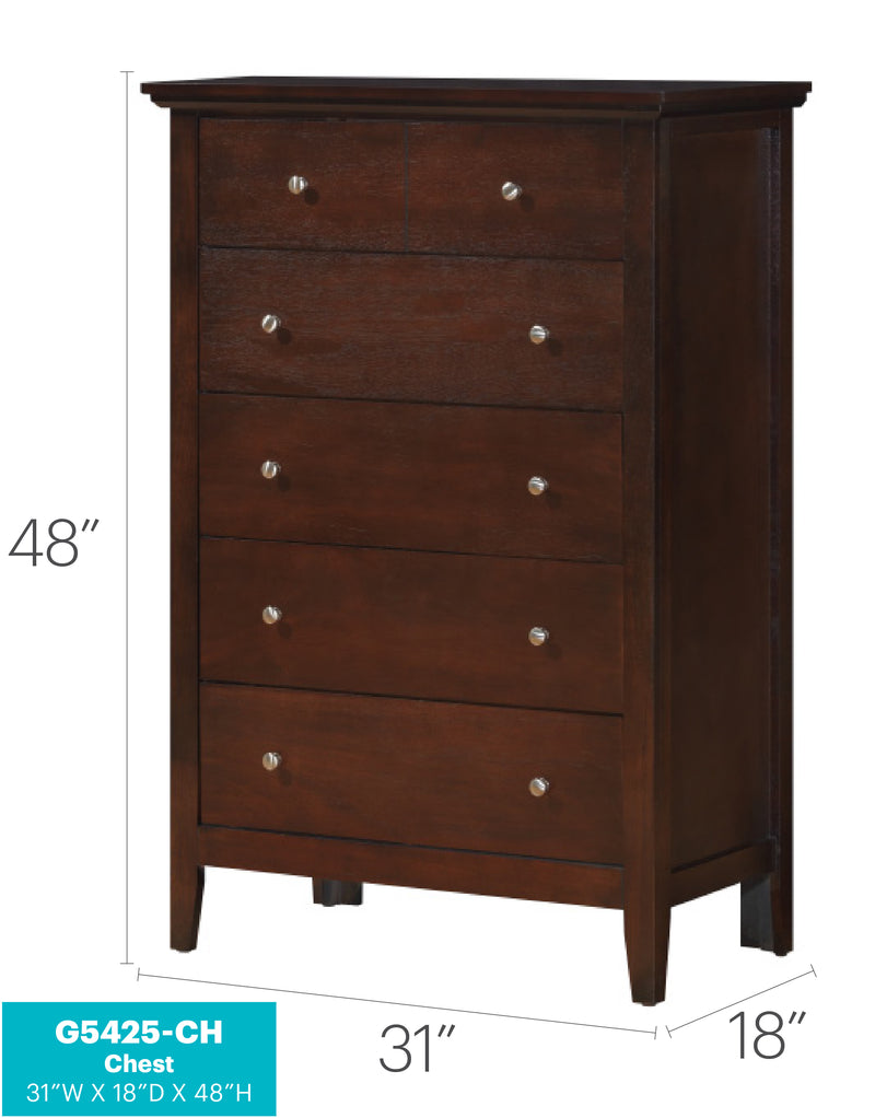 Glory Furniture Hammond Silver Champagne Chest