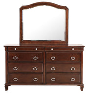 Glory Furniture Triton Cappuccino Dresser and Mirror