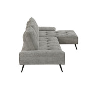 Home Elegance Dominic Beige 2pc Sectional with Right Chaise