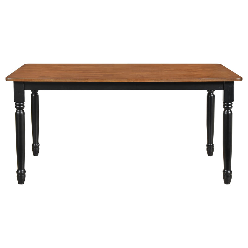 Coaster Furniture Hollyoak Walnut Brown Black Dining Table