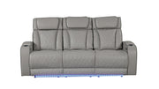 Galaxy Home Fortuner Gray 3pc Living Room Set