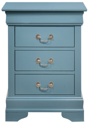 Glory Furniture Louis Phillipe Gray 3 Drawers Nightstand