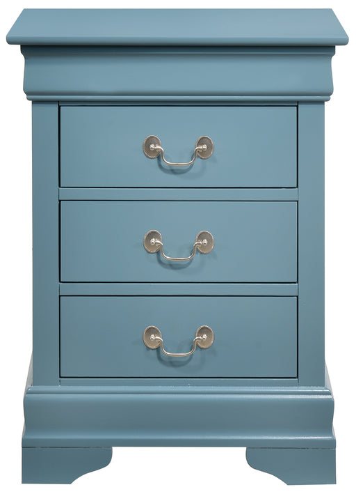 Glory Furniture Louis Phillipe Gray 3 Drawers Nightstand