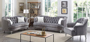 Glory Furniture Jewel Gray Velvet 3pc Living Room Set