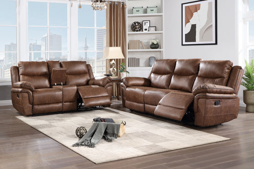 New Classic Furniture Ryland Brown 2pc Living Room Set SF-LV