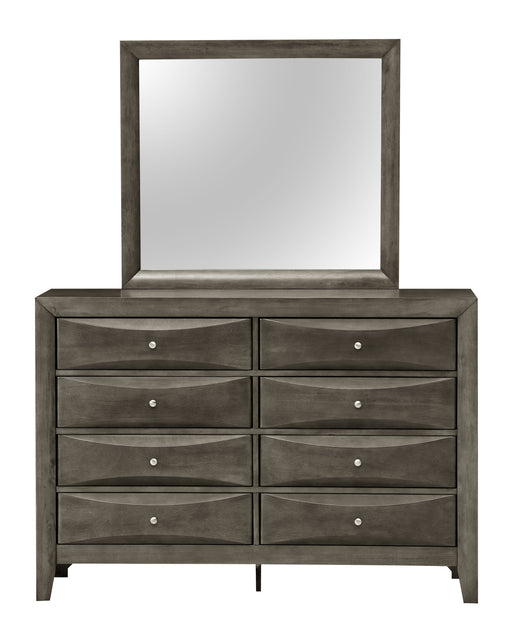 Glory Furniture Marilla Gray Dresser and Mirror