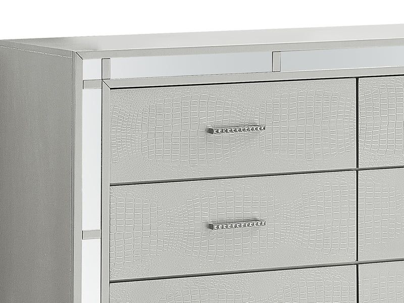 Glory Furniture Madison Silver Champagne Dresser
