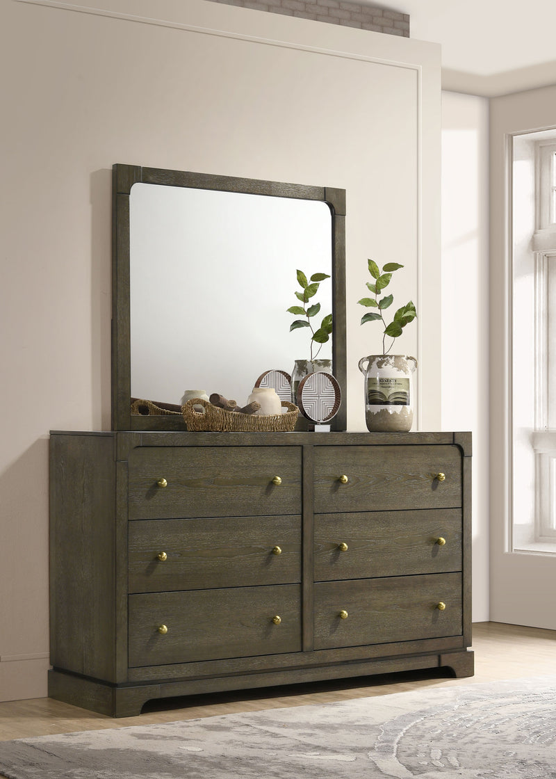 Coaster Furniture Gran Park Dark Cocoa Brown Dresser and Mirror