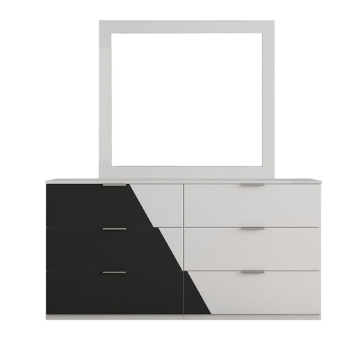 Galaxy Home Camilla Black White Wood Mirror