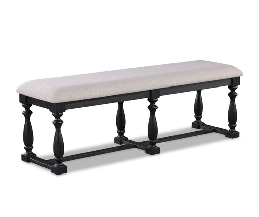 Crown Mark Regent Charcoal Black Bench