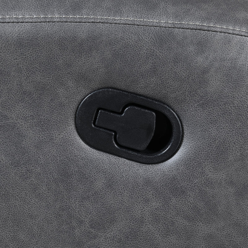 Steve Silver Gaston Gray Manual Sofa