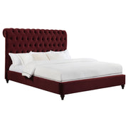 Coaster Furniture Devon Wine Red King Panel Bed