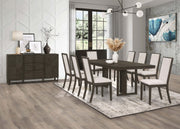 Coaster Furniture Kelly Dark Grey Rectangular Dining Table