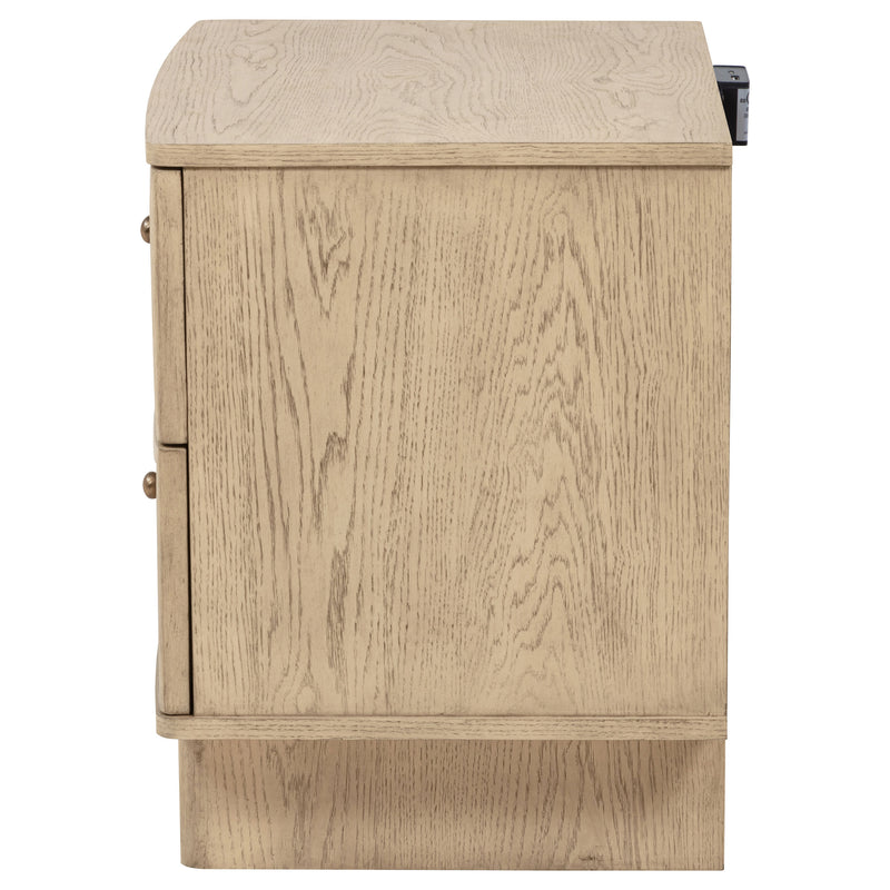 Coaster Furniture Kailani Beige Oak Nightstand