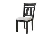 2 Crown Mark Maribelle Wheat Charcoal Side Chairs