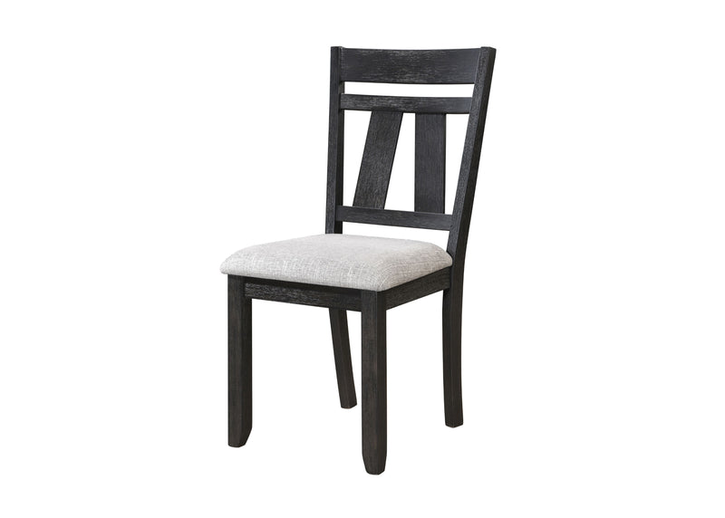 2 Crown Mark Maribelle Wheat Charcoal Side Chairs