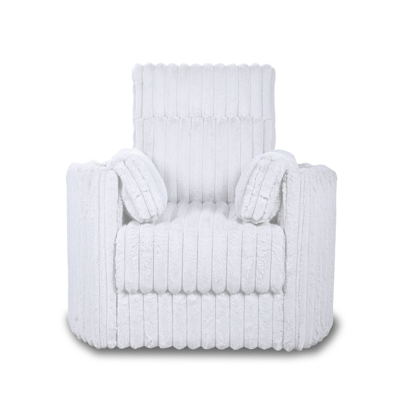 New Classic Furniture Embrace White Swivel Accent Chair