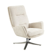 Home Elegance Parker Gray Swivel Chair with Ottoman