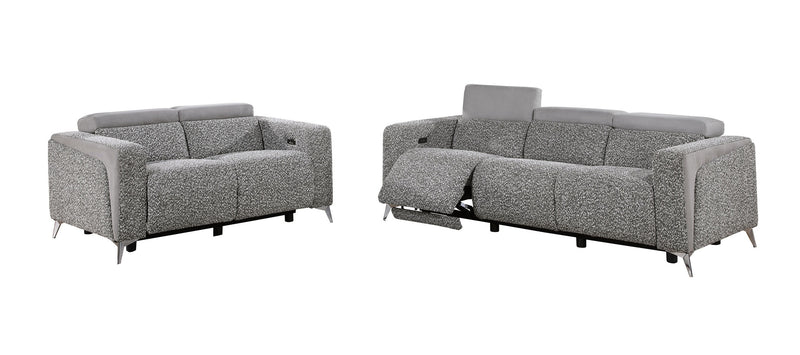 Global Furniture U8521 Dark Grey Taupe 2pc Living Room Set