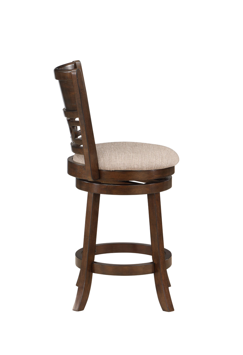 New Classic Furniture Gia Cherry Brown Swivel Counter Height Stool