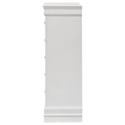 Coaster Furniture Louis Philippe White 5 Drawer Chest