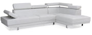 Glory Furniture Riveredge Gray Faux Leather Sectional