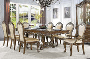 Acme Furniture Latisha Gray Antique Oak Double Pedestal 9pc Dining Room Set