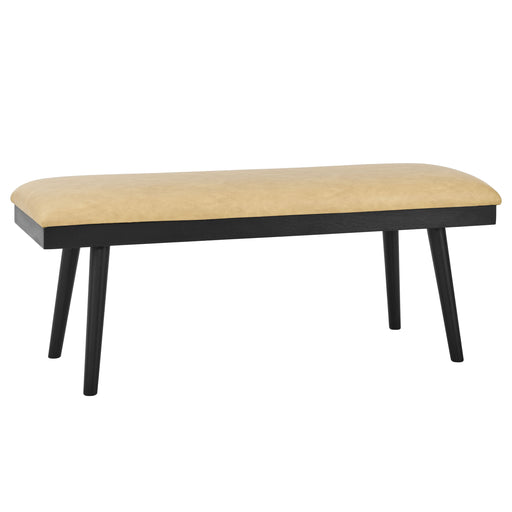 Steve Silver Vida Black Sand Vegan Leather Dining Bench