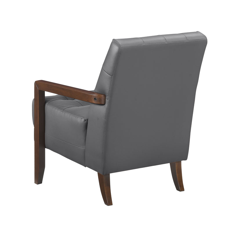 Home Elegance Crafton Dark Brown Accent Chair