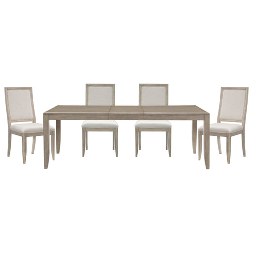 Home Elegance Mckewen White Gray 5pc Dining Room Set