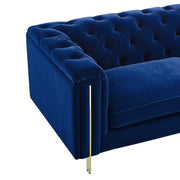 Steve Silver Charlene Blue Velvet Sofa