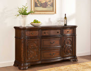 Steve Silver Royale Warm Brown Pecan Buffet and Hutch