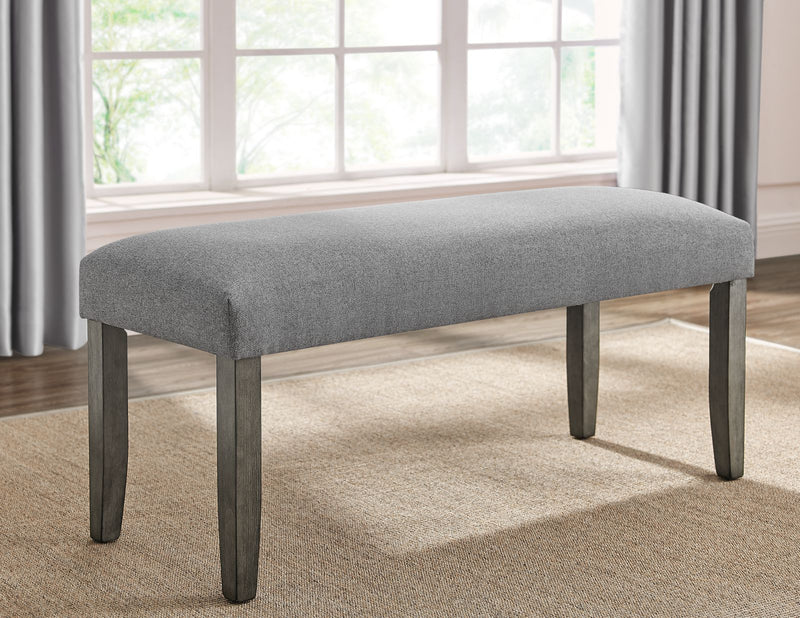 Steve Silver Emily Mossy Grey Backless Bench