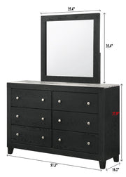 Crown Mark Cadence Dresser and Mirror