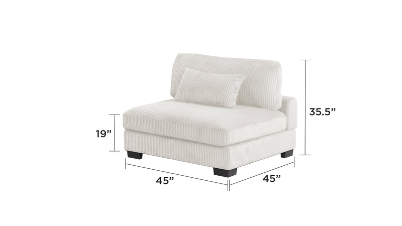 Galaxy Home Bentley Cream Setup 3 Living Room Set