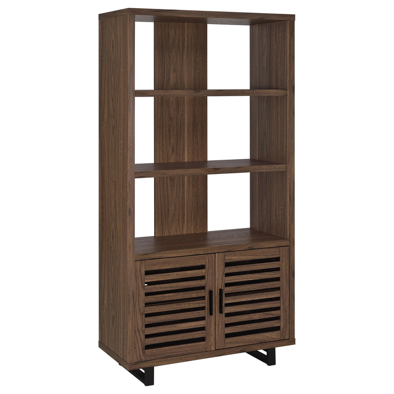 Coaster Furniture Maddox Walnut Brown 3 Dhelf Bookcase