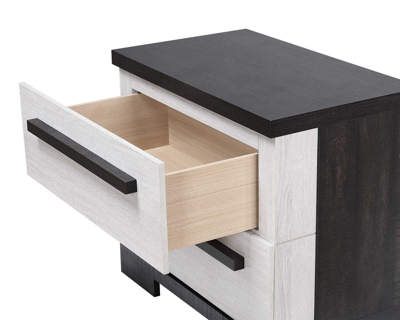 Crown Mark Remington Chalk Ebony Night Stand